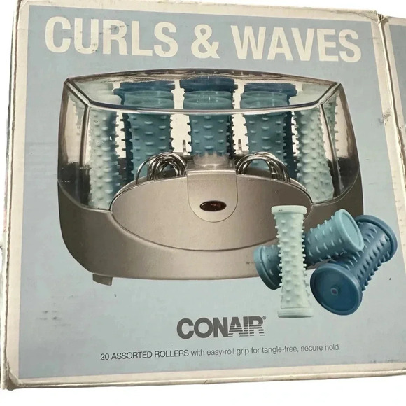 Conair Compact Multi-Size Hot Rollers, Blue, nwt - Picture 1 of 2